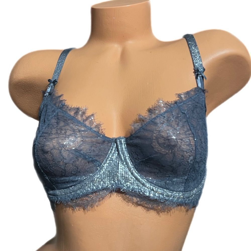 Victorias Secret Dream Angels Push Up without padding uplift Shimmer lace bra